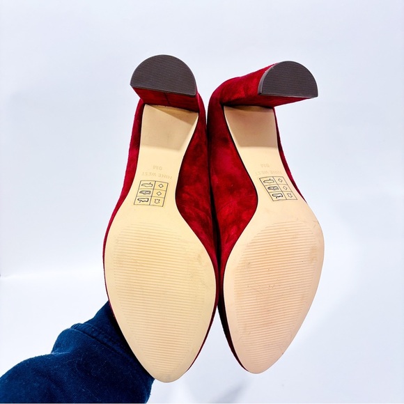 NINE WEST Wine-red suede shoes - Picture 8 of 8